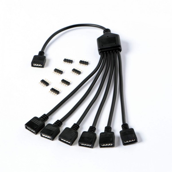 Gelid 1-to-6 RGB Splitter Cable (CA-RGB-02) - Gelid