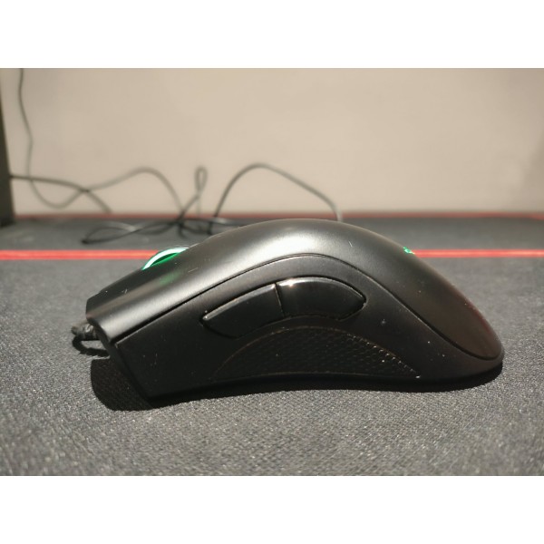 Μεταχειρισμένο Gaming Mouse Razer DeathAdder Essential 6400 DPI USB Μαύρο με Πράσινο Φωτισμό | Μεταχειρισμένα Parts Υπολογιστών | Μεταχειρισμένα και refurbished |