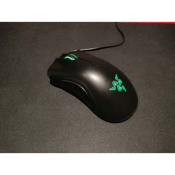 Μεταχειρισμένο Gaming Mouse Razer DeathAdder Essential 6400 DPI USB Μαύρο με Πράσινο Φωτισμό | Μεταχειρισμένα Parts Υπολογιστών | Μεταχειρισμένα και refurbished |