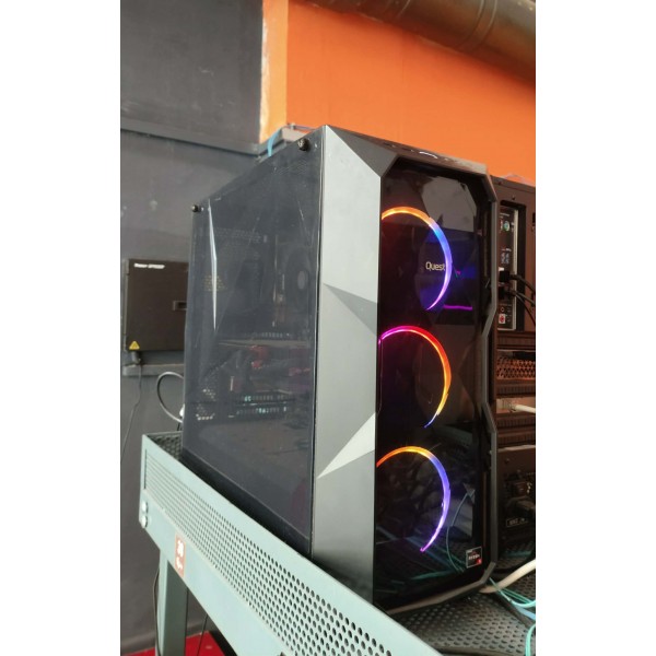 Μεταχειρισμένο gaming PC Build AMD Ryzen 5 3600, RTX 3060 Ti 8GB, RAM 16 GB, SSD M2 500 GB με RGB Φωτισμό  - Μεταχειρισμένα Gaming PC