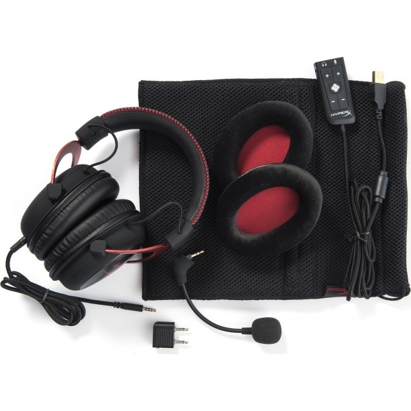 Ακουστικά HyperX Cloud II Over Ear Gaming Headset με σύνδεση USB / 2x3.5mm Κόκκινο - 