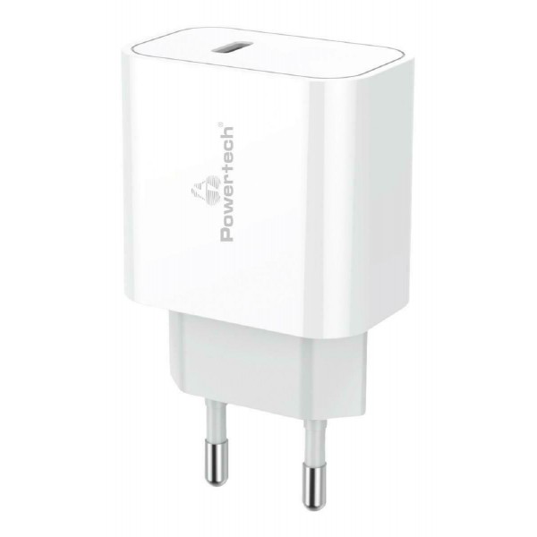 Powertech Φορτιστής Χωρίς Καλώδιο με Θύρα USB-C 20W Power Delivery Λευκός |  |  |