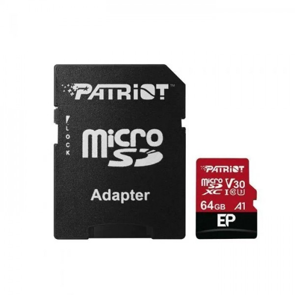 Κάρτα μνήμης PATRIOT EP V30 A1 MICROSD/XC, 064GB 90/80MBs SD-ADAPTER - PC & Περιφερειακά & Αναβάθμιση