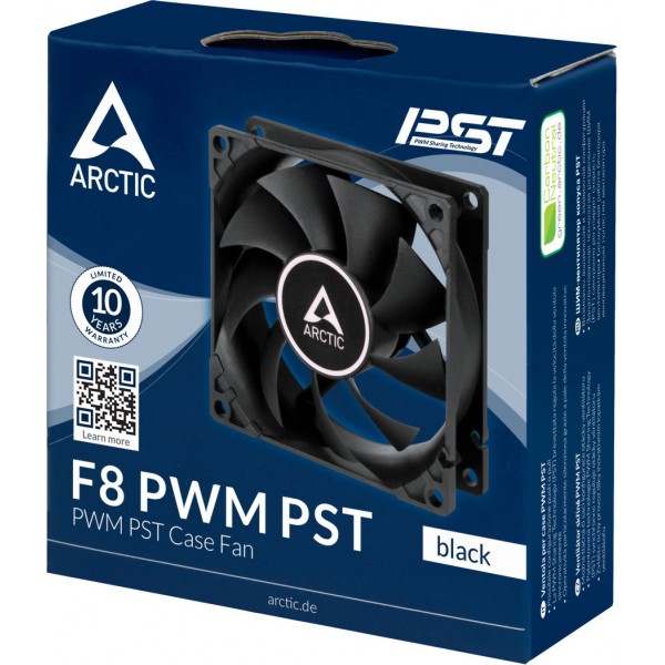 Arctic F8 PWM PST Case Fan - 80mm case fan with PWM control and PST cable - Σύγκριση Προϊόντων