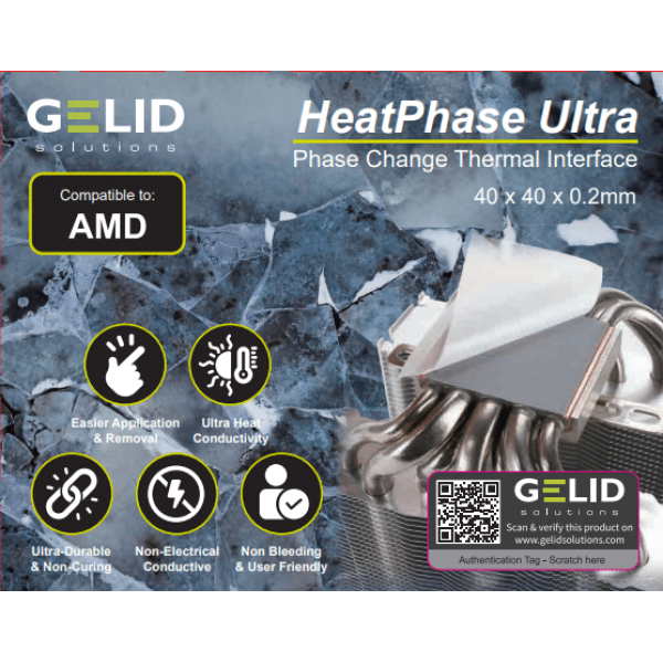 Gelid HeatPhase Ultra  For AMD (PH-GC-01-A) - Ψύκτρες - Ανεμιστηράκια - Thermal pad / paste