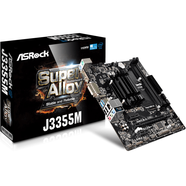 Motherboard ASRock J3355M NA (integrated CPU) micro ATX - Μητρικές