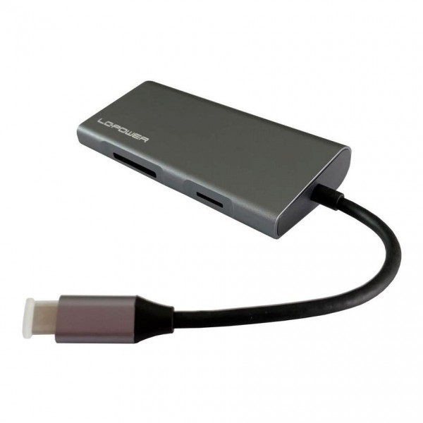 LC-Power USB-C Docking Station με HDMI 4K Ethernet Μαύρο (LC-HUB-MULTI-5) - LC-POWER