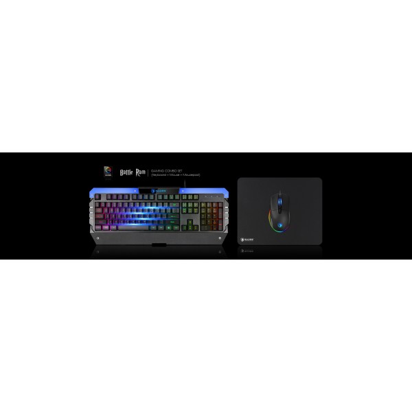Gaming Σετ Sades SA-D10, Πληκτρολόγιο με RGB φωτισμό, Ποντίκι και Mousepad (Αγγλικό US) |  |  |