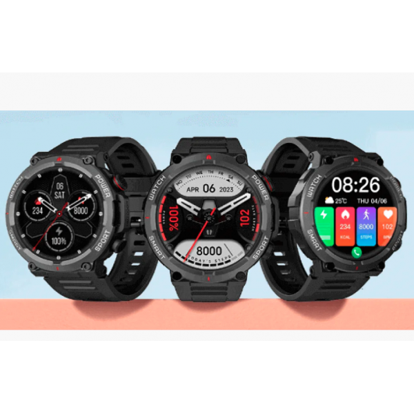 BlackView W50 47mm Smartwatch με Παλμογράφο (Μαύρο) - Σύγκριση Προϊόντων