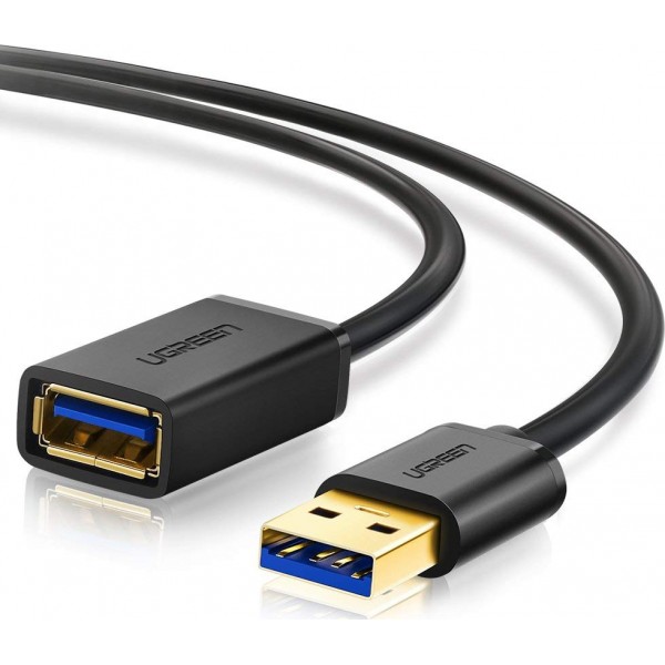 Καλώδιο επέκτασης Ugreen USB 3.0, USB-A male σε USB-A female 1m (10368) - UGREEN