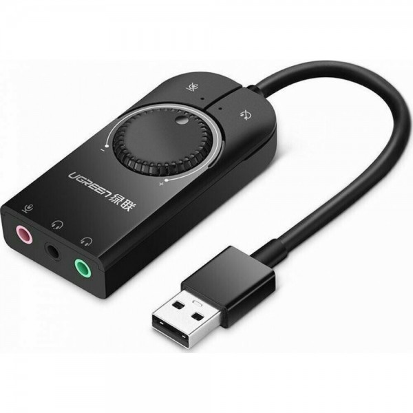 Ugreen CM129 15cm Εξωτερική USB Κάρτα Ήχου 2.0 - UGREEN