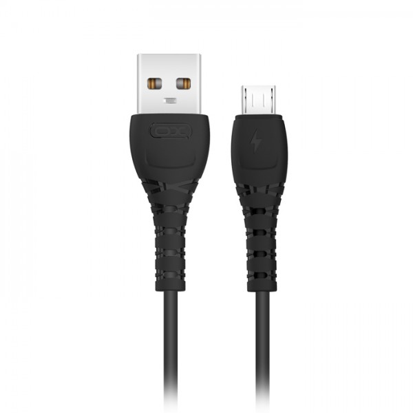 Καλώδιο USB High-Speed Α male - Micro USB male 1.00m σε μαύρο χρώμα - XO
