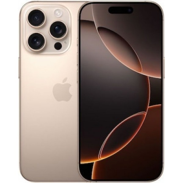 Μεταχειρισμένο Apple iPhone 16 Pro 5G (8GB/128GB) DUAL SIM GRADE A-B - Desert Titanium - 