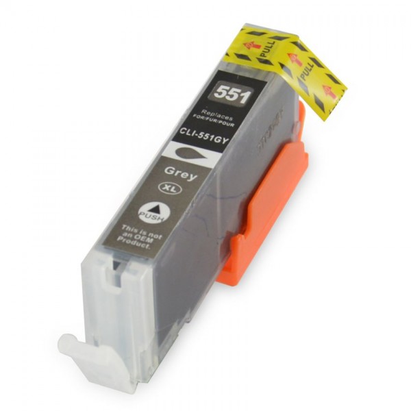 Συμβατό InkJet για Canon CLI-551, 12ml, γκρι - ink Canon