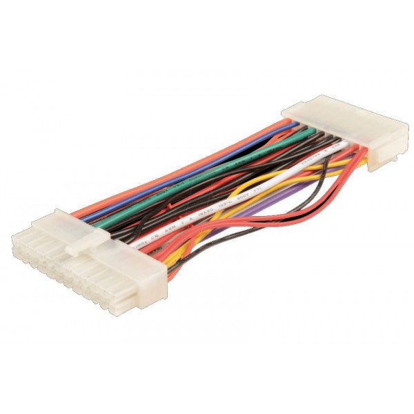 POWERTECH καλώδιο μητρικής 20+4pin male σε 24pin female CAB-W005, 20cm - Εσωτερικά PC