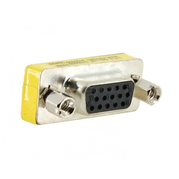 POWERTECH Adapter VGA 15pin θηλυκό σε VGA 15pin θηλυκό CAB-G005 - Powertech