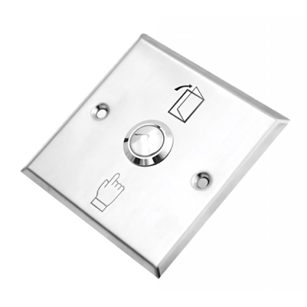 SECUKEY Χωνευτό μπουτόν SCK-CBUTTON2, 3Α, ασημί - Παρελκόμενα