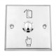 SECUKEY Χωνευτό μπουτόν SCK-CBUTTON2, 3Α, ασημί