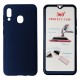 POWERTECH Θήκη Body 360° με Tempered Glass για Samsung A20, μπλε