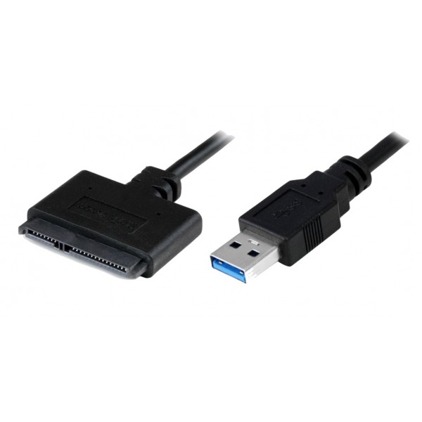 POWERTECH καλώδιο σύνδεσης HDD/SSD CAB-U032, USB 3.0 σε SATA 20cm, μαύρο - Συνοδευτικά PC