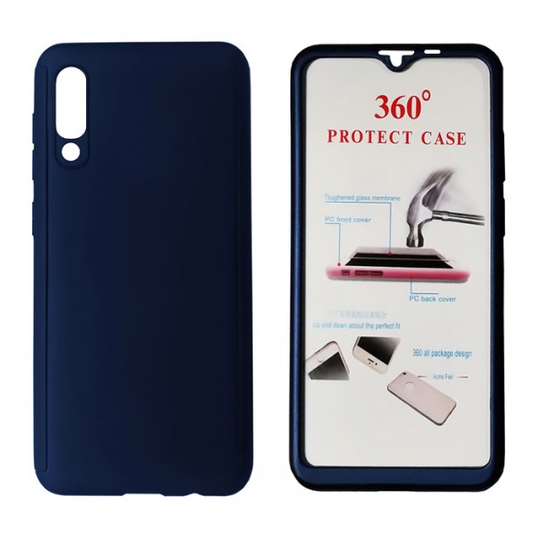 POWERTECH Θήκη Body 360° με Tempered Glass για Xiaomi Mi 9, μπλε - Powertech