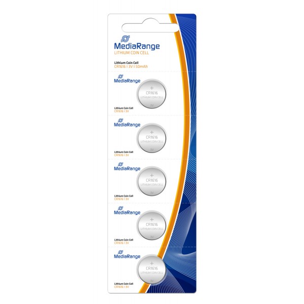 MEDIARANGE μπαταρίες λιθίου CR1616, 3V, 5τμχ - Μπαταρίες Λιθίου