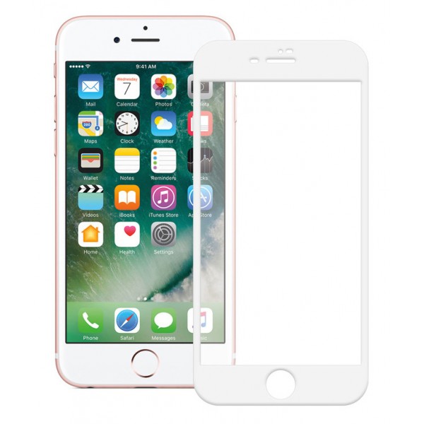 POWERTECH Tempered Glass 5D Full Glue για iPhone 8 Plus, λευκό - Powertech