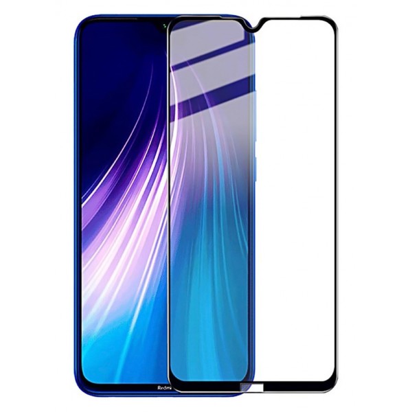 POWERTECH Tempered Glass 5D, Full Glue, Xiaomi Redmi Note 8T, μαύρο - Tempered Glass