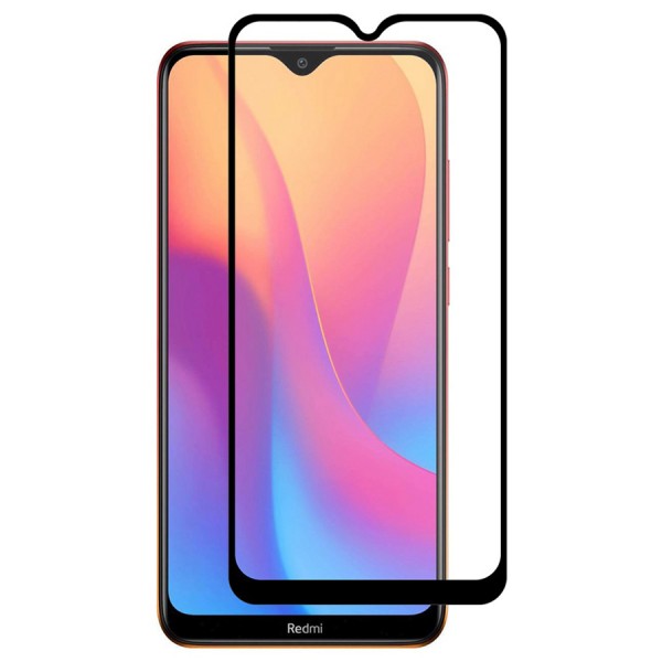 POWERTECH Tempered Glass 5D, Full Glue, Xiaomi Redmi 8A, μαύρο - Tempered Glass
