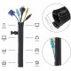BRATECK κάλυμμα καλωδίων τύπου Flex Wrap CC15-1, με φερμουάρ, Φ30cm x1m