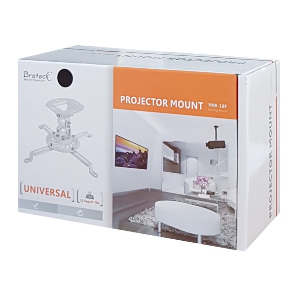BRATECK Βάση για projectors PRB-18F, οροφής, 360° περιστροφή, έως 13.5kg