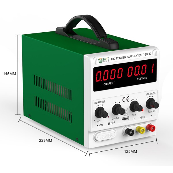BEST Power supply BST-305D, 30V/5A, AC/DC, 8x USB - BEST