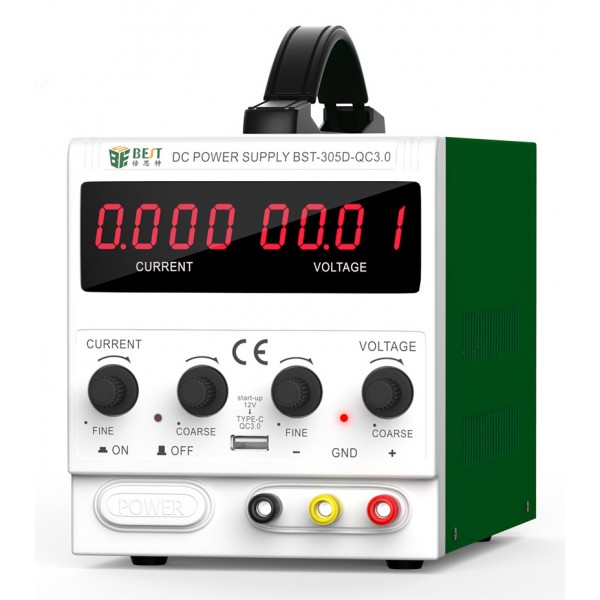 BEST Power supply BST-305D, 30V/5A, AC/DC, 8x USB - BEST