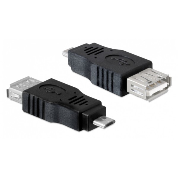 POWERTECH αντάπτορας USB σε Micro USB CAB-U029, μαύρος - Powertech