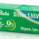 MURATA μπαταρία Silver Oxide για ρολόγια SR927, 1.55V, No395/399, 10τμχ