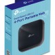TP-LINK USB hub UH400, 4x θυρών, 5Gbps, USB σύνδεση, μαύρο, Ver. 3.0