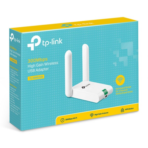 TP-LINK ασύρματος USB αντάπτορας δικτύου TL-WN822N, 300Mbps, Ver. 6.0