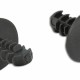 DELOCK Πλαστική τάπα 60188 για κάλυψη οπών, 8.7x9.6mm, μαύρη, 10τμχ