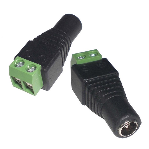 Βύσμα τροφοδοσίας DC θηλυκό ST-DC08, 5.5 x 2.1mm, σε κλέμα, 5 τμχ - Παρελκόμενα