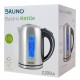 BRUNO Ηλεκτρικός βραστήρας BRN-0028, 2200W, 1.7lt, βάση 360°, LED