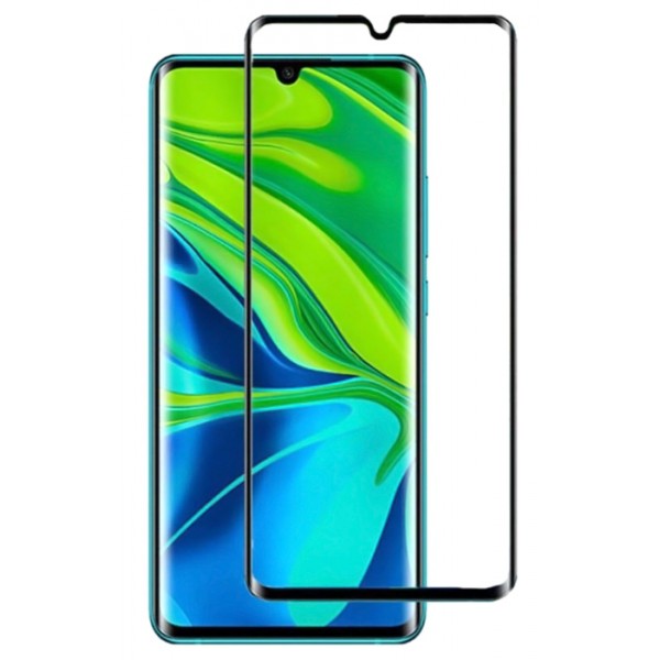 POWERTECH Tempered Glass 3D, Full Glue, Xiaomi Mi Note 10/10 Pro, μαύρο - Tempered Glass