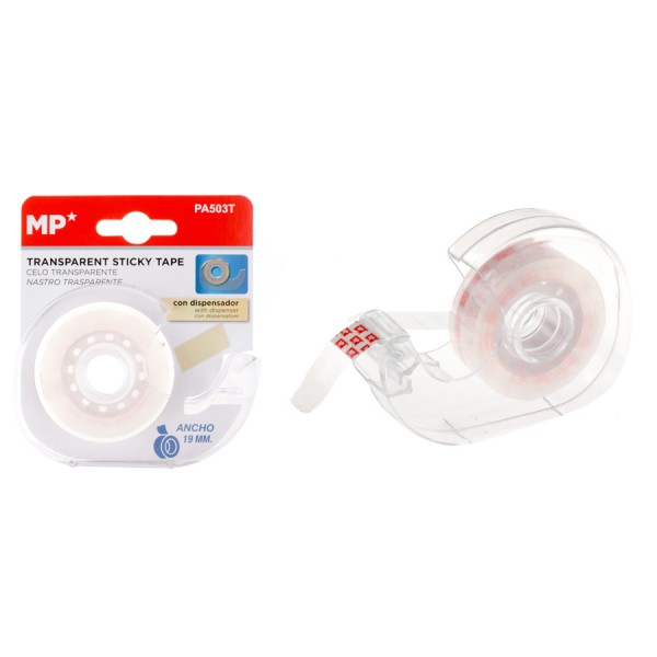 MP βάση και κολλητική ταινία PA503T, 19mm, διάφανη - Γραφική Ύλη