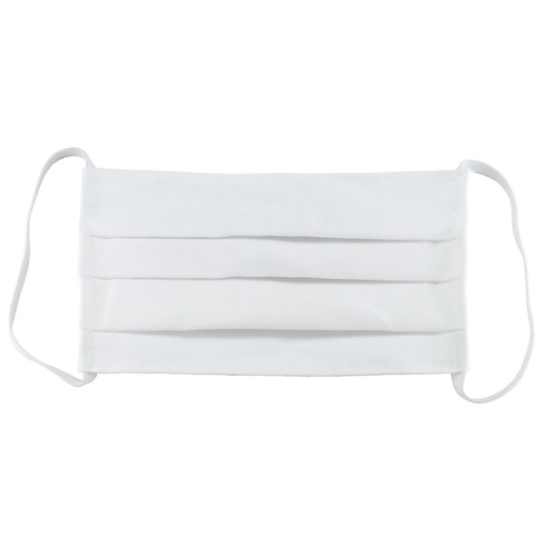 Μάσκα προστασίας βαμβακερή TMV-0033, επαναχρησιμοποιούμενη, λευκή, 3τμχ - UNBRANDED