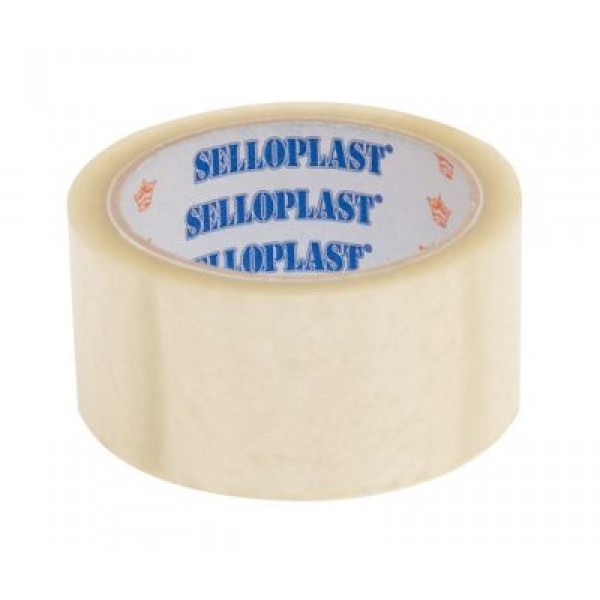 SELLOPLAST Αυτοκόλλητη ταινία SEL-005, διάφανη, 48mm, 60m, 6τμχ - SELLOPLAST