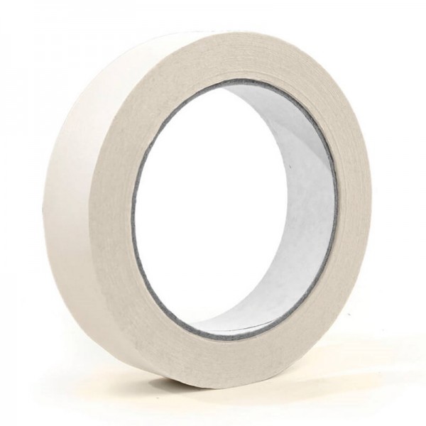 SELLOPLAST Χαρτοταινία Masking 60°C λευκή SEL-007, 19mm, 40m, 8τμχ - SELLOPLAST