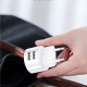 USAMS φορτιστής τοίχου T20 & καλώδιο type-C, 2x USB, 2.1A, λευκός