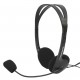 ESPERANZA Headphones με μικρόφωνο Scherzo EH102, 2x 3.5mm, 2.5m, μαύρα