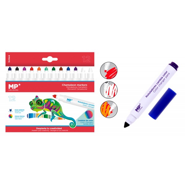 MP σετ χρωματιστών μαρκαδόρων σειράς Cameleon PP875, 12τμχ - Γραφική Ύλη
