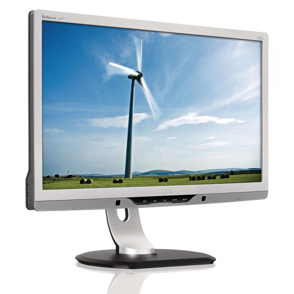 PHILIPS used οθόνη 221P3LPYES LED, 21.5" Full HD, VGA/DVI/DisplayPort, Grade B - Νέα & Ref PC