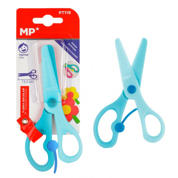 MP παιδικό ψαλίδι χαρτιού PT119, πλαστικό, 13.5cm, μπλε - Αναλώσιμα - Είδη Γραφείου